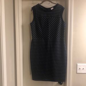 Beautiful striped blue and gray dress